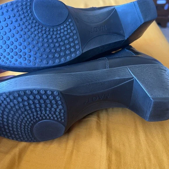 Naot Stunning Ankle Boots Leather Chunky Goth Grunge - Picture 6 of 7